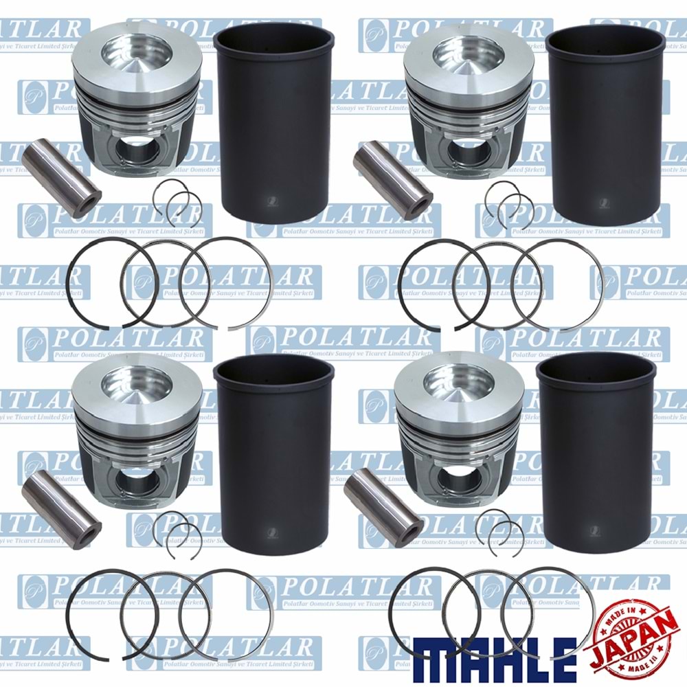 ISUZU NPR 71 MOTOR 4HG1 PİSTON+SEGMAN+GÖMLEK KİT