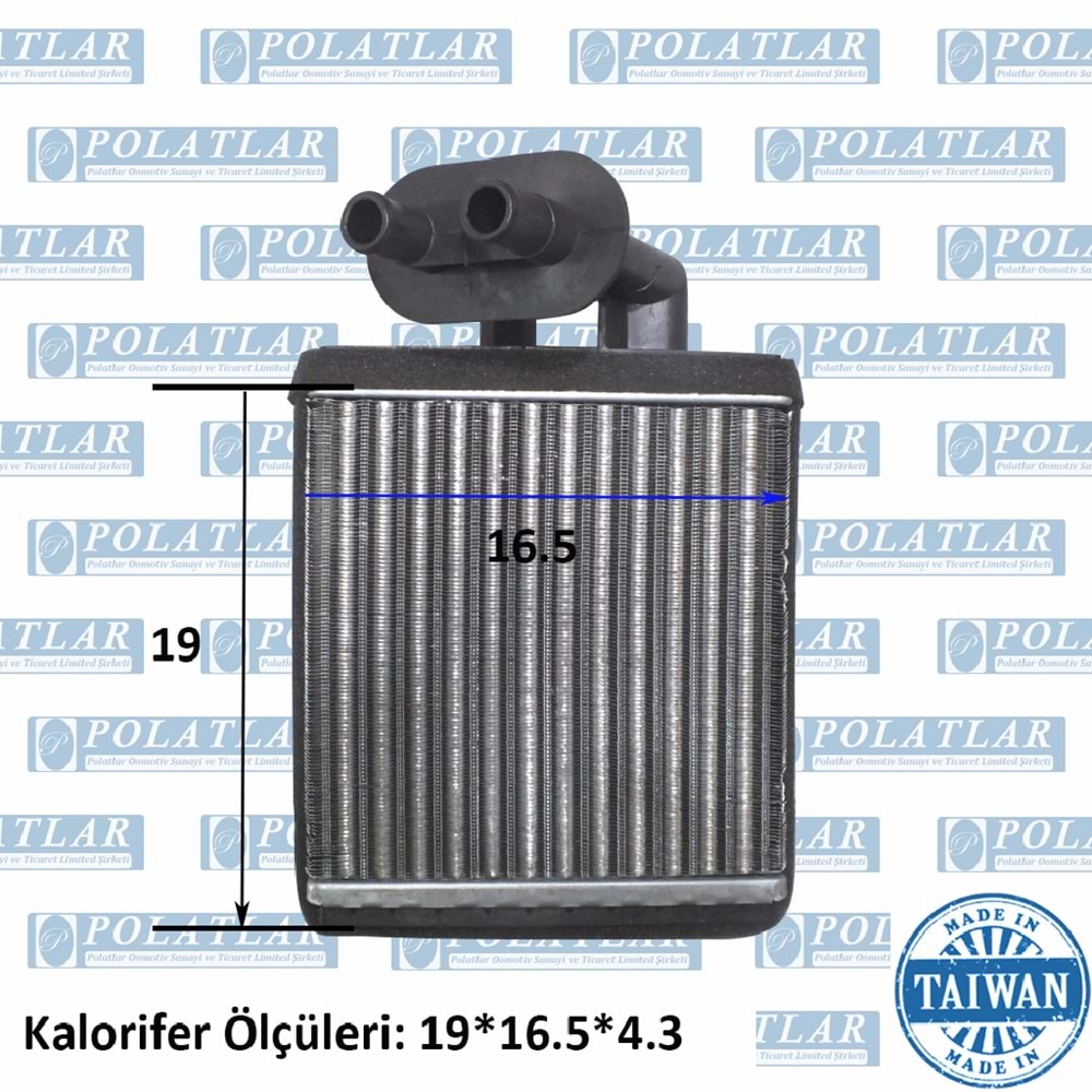 ISUZU NPR 66 KALORİFER ISITICI PETEK PLASTİK (ORJ TİP) (19*16.5*4 cm)