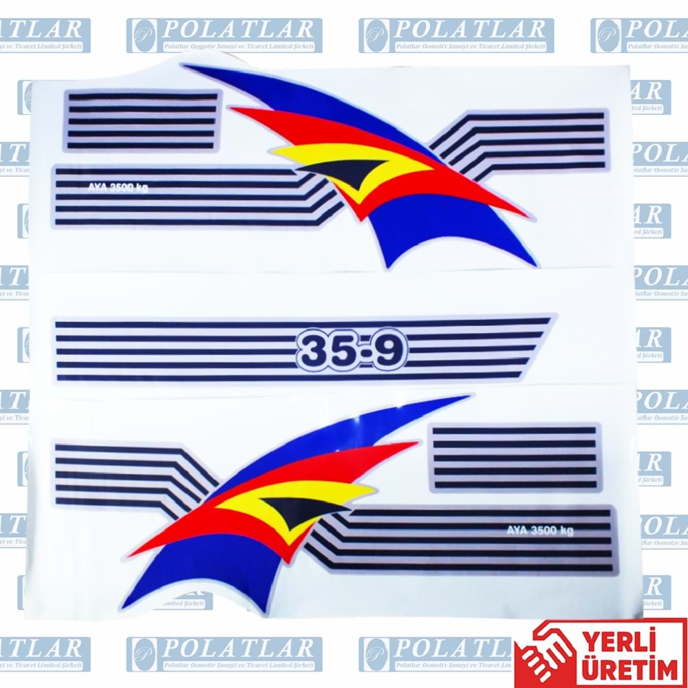 İVECO 35-9 KAPI ÇIKARTMA TAKIM (DECAL)