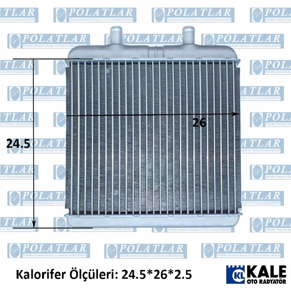 İVECO DAİLY C15 KALORİFER ISITICI PETEK (E5) (24.5*26*2.5 CM)