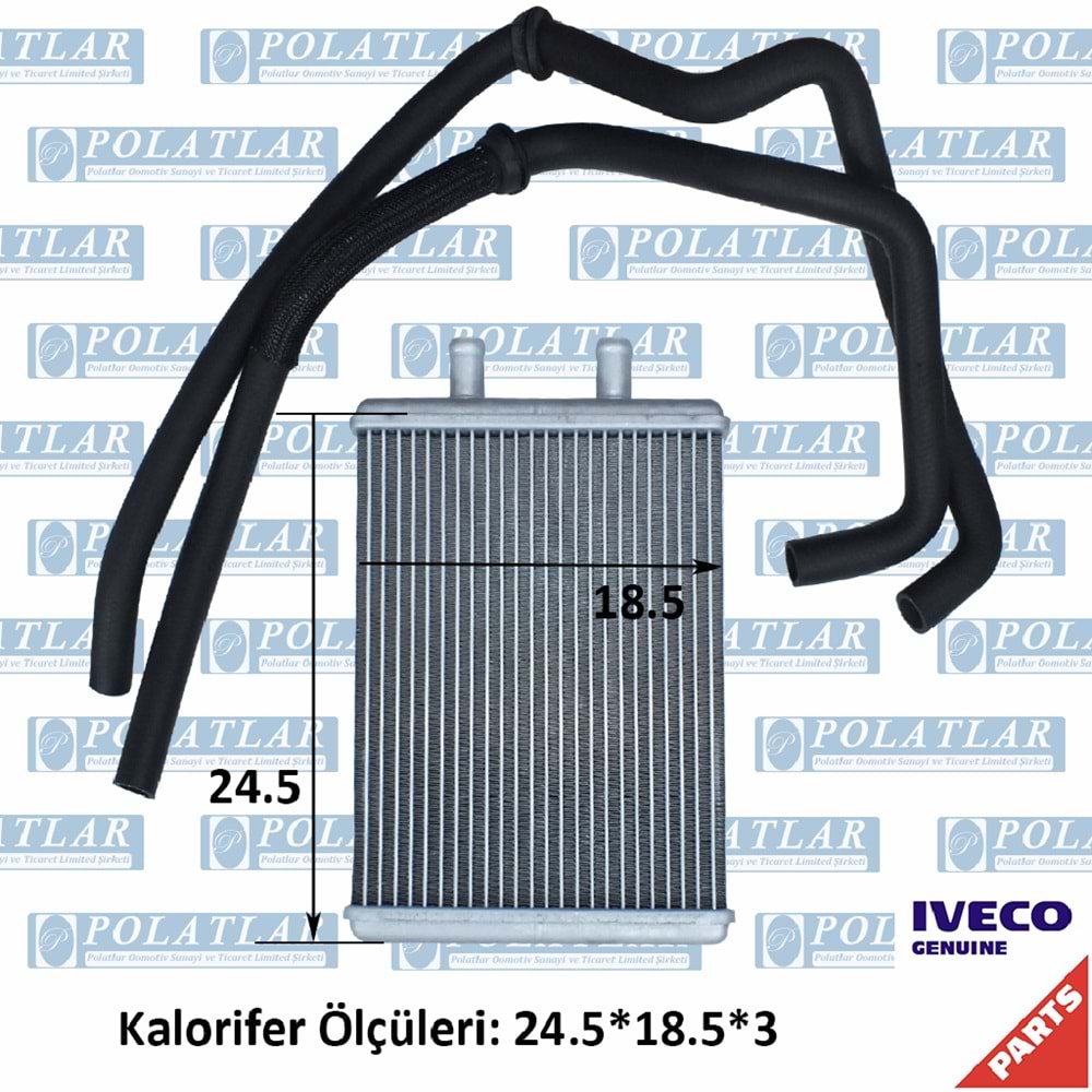 İVECO DAİLY C15/C17 KALORİFER ISITICI PETEK (24.5*18.5*3 CM)