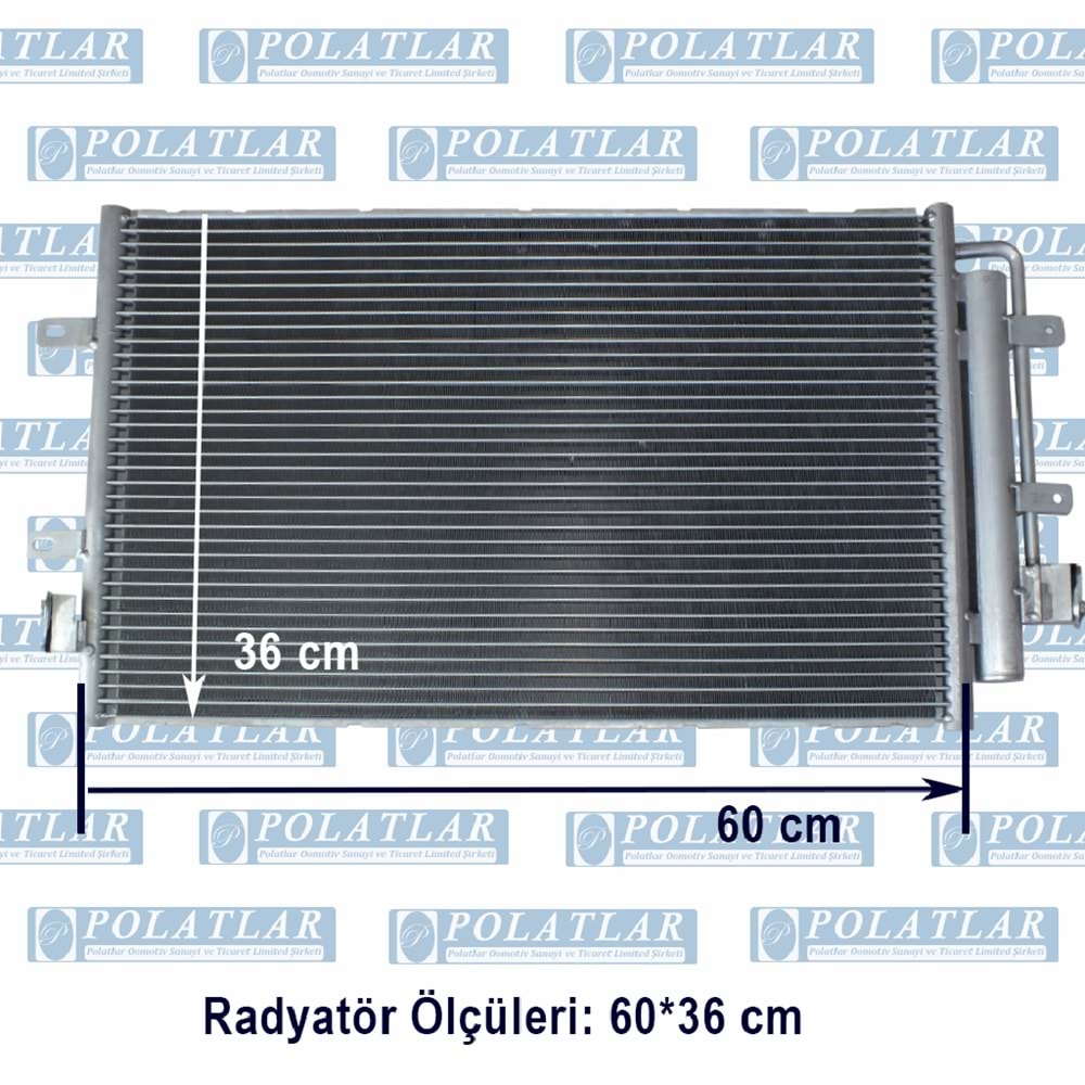 İVECO DAİLY C15/C17 KLİMA RADYATÖRÜ (E5-E6) (60*36 CM)