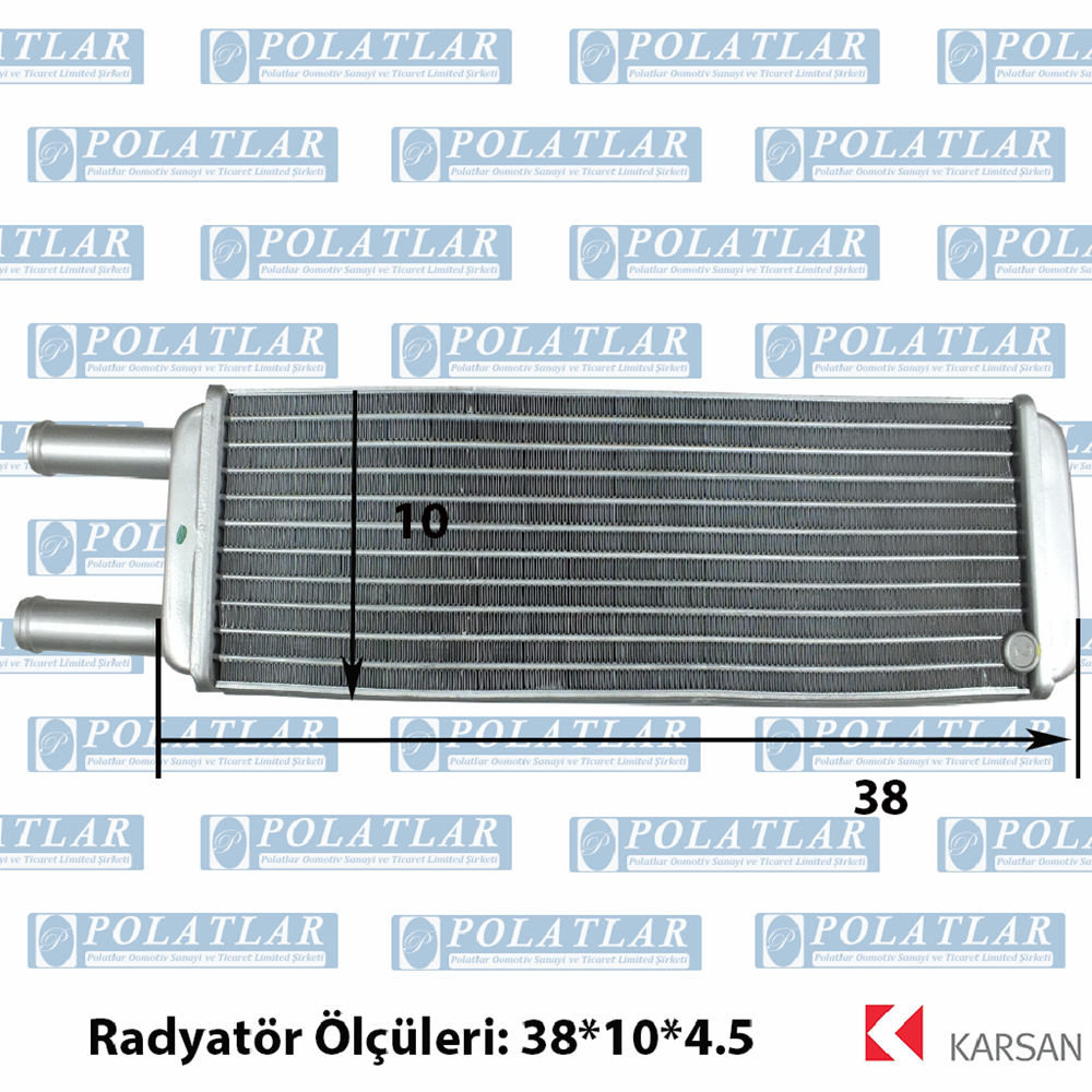 KARSAN ATAK KALORİFER ISITICI PETEK UZUN (38*10*4.5 CM)