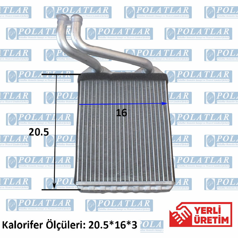 CANTER 659 KALORİFER ISITICI RADYATÖR PETEK (20.5*16*3 CM)