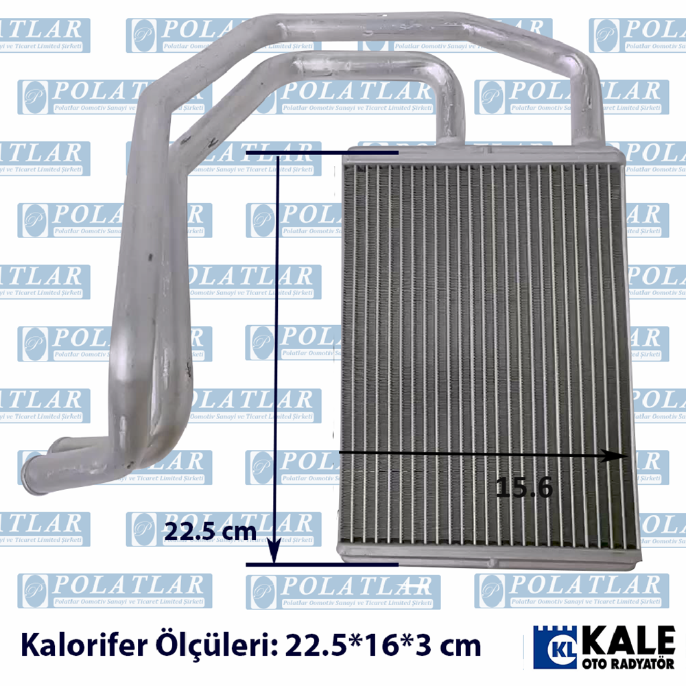 CANTER 839/859 E4 KALORİFER ISITICI PETEK UZUN BORULU (22.5*16*2.5 CM)