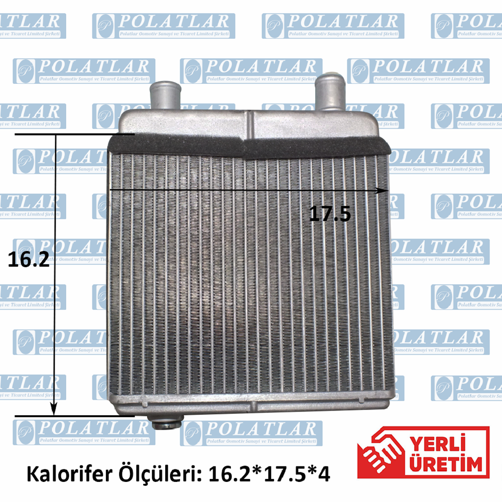 OTOKAR SULTAN KALORİFER ISITICI PETEK ARKA (16.2*17.5*4 CM)