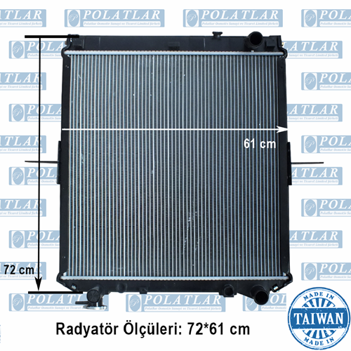 ISUZU NPR 75 MOTOR 4HK1 SU RADYATÖR KOMPLE (61*72 CM)