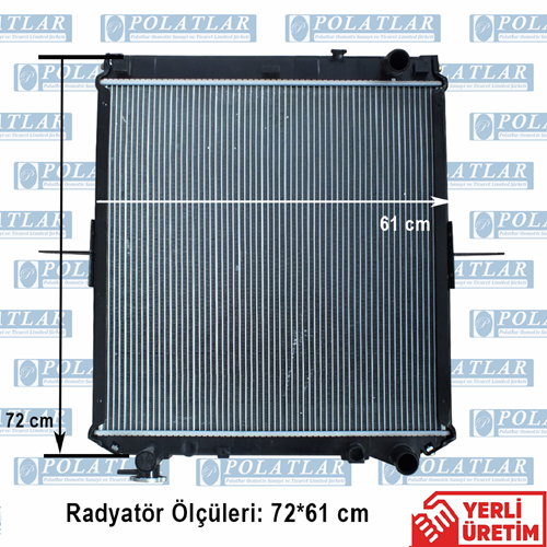 ISUZU NPR 75 MOTOR 4HK1 SU RADYATÖR KOMPLE (61*72 CM)