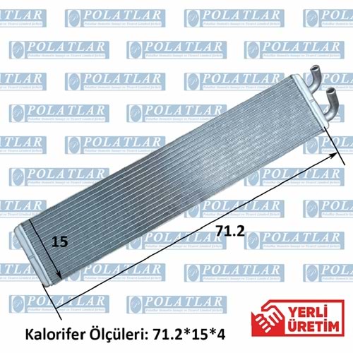 ISUZU CITIBUS KALORİFER ISITICI PETEK (MİDİBÜS) NOVO CITYLÜX (71.2*15*4 CM)