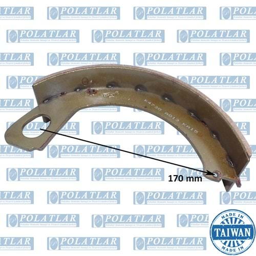 ISUZU NQR 70 EL FREN PAPUÇLU BALATA TK GÜÇLENDİRİLMİŞ E4/E5/E6