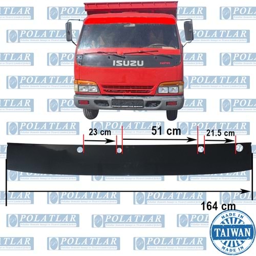 ISUZU NPR 66 ÖN GÖĞÜS SİLECEK PANELİ (165 CM)(98-00) ESKİ MODEL
