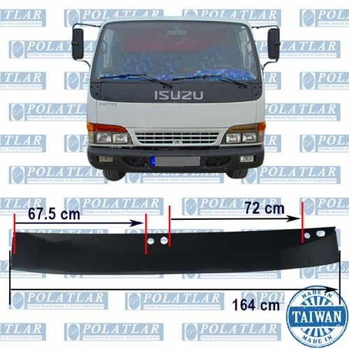 ISUZU NPR 66 ÖN GÖĞÜS SİLECEK PANELİ (165 CM)(2002>) YENİ MODEL