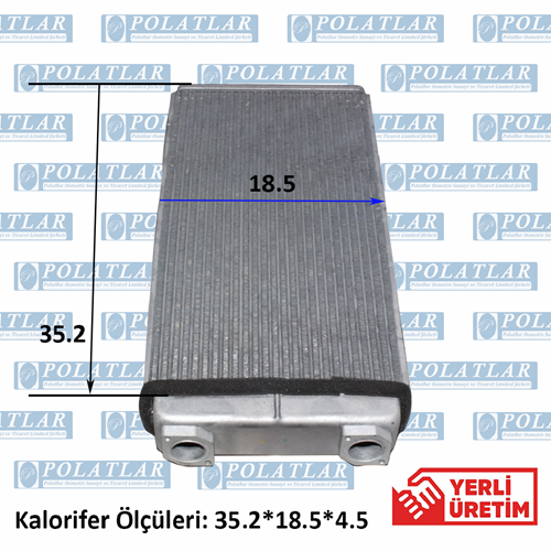 ISUZU NOVO KALORİFER ISITICI PETEK (OTOBÜS) (35.2*18.5*4.5 CM)