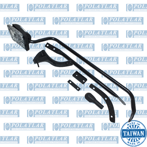 ISUZU NPR 75 DİKİZ AYNA YUVARLAK KOLLU SAĞ (KOMPLE)