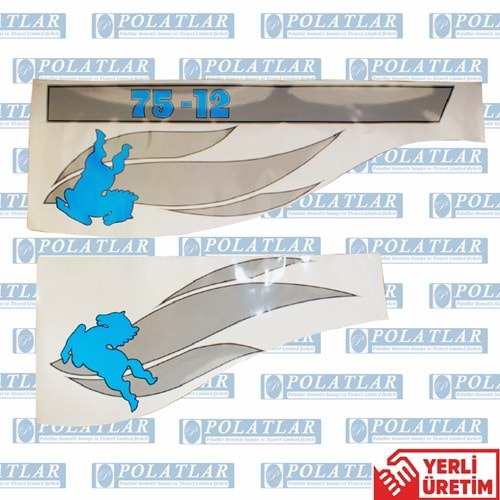 İVECO 75-12 KAPI ÇIKARTMA TAKIM (DECAL)