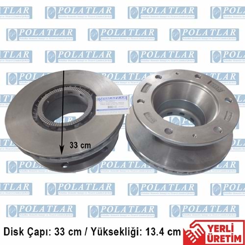 İVECO EUROCARGO 100E18 FREN DİSK AYNASI ARKA (33*13.4 CM)