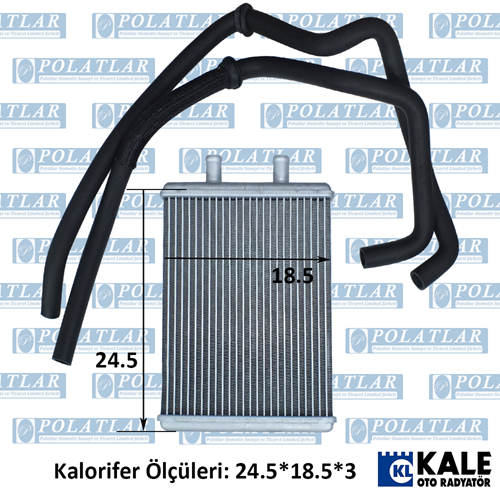 İVECO DAİLY C15/C17 KALORİFER ISITICI PETEK (24.5*18.5*3 CM)