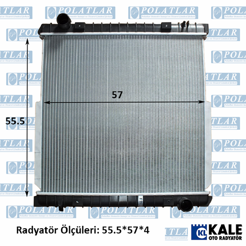 EUROCARGO MOTOR 4CYL RADYATÖR KOMPLE 100E250 (55.5*57*4 cm)