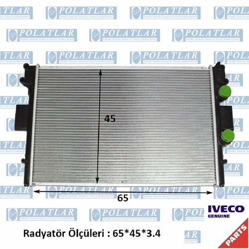 İVECO DAİLY C13 MOTOR 2.3 SU RADYATÖR KOMPLE