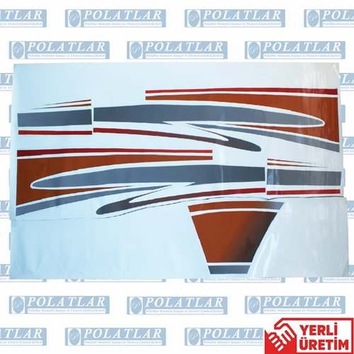 İVECO 120-14 KAPI ÇIKARTMA TAKIM YAZISIZ (2005-2006)(DECAL)
