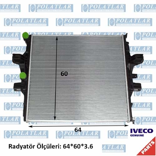 İVECO DAİLY C17 MOTOR 3.0 (E5) SU RADYATÖR KOMPLE 5803219586