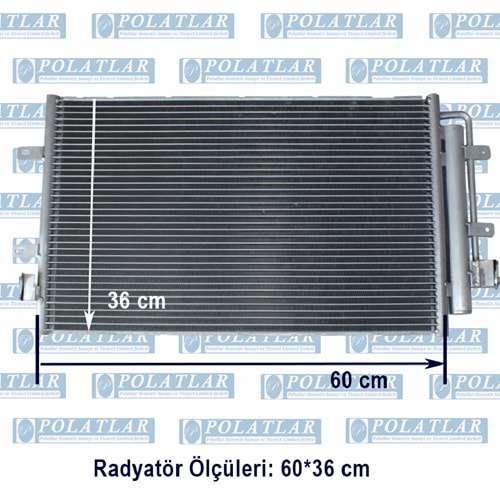 İVECO DAİLY C15/C17 KLİMA RADYATÖRÜ (E5-E6) (60*36 CM)