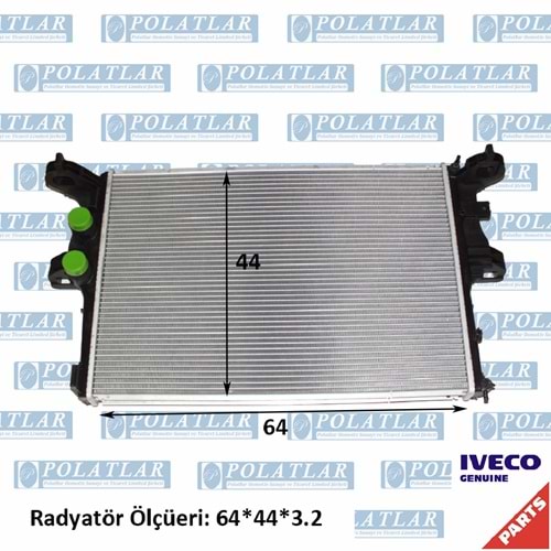 İVECO DAİLY C15 MOTOR 3.0 SU RADYATÖR KOMPLE (2.3) 503612269