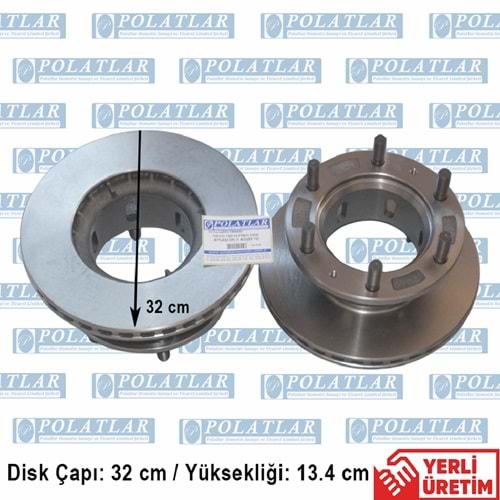 İVECO EUROCARGO 85E13 DİSK AYNASI ARKA SOĞUTMALI (32*13.4 CM)