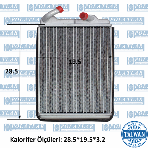 İVECO 85-12 KALORİFER ISITICI PETEK ALÜMİNYUM (28.5*19.5*3.2 CM)