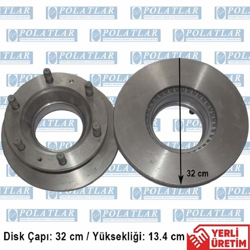 İVECO EUROCARGO 85E13 FREN DİSKİ AYNASI ÖN (32*13.4 CM)