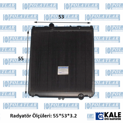 CANTER 659 MOTOR 4D34 SU RADYATÖR KOMPLE (BAKIR) 2 SIRA CU+PL 7,5 TON