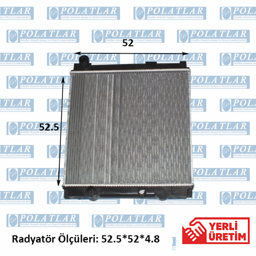 CANTER 859 E3 MOTOR SU RADYATÖR KOMPLE 2 SIRA ALİMİNYUM (EURO 3)