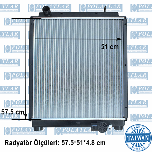 CANTER 859 FUSO E5 MOTOR SU RADYATÖR KOMPLE 2 SIRA ALÜMİNYUM