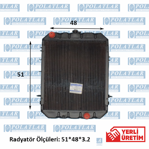 CANTER 449 MOTOR 4D34 SU RADYATÖR KOMPLE 2 SIRA (ÜST KAPAKLI)