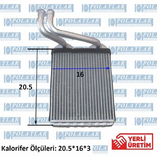 CANTER 659 KALORİFER ISITICI RADYATÖR PETEK (20.5*16*3 CM)