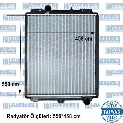 CANTER 515 MOTOR 4D34 SU RADYATÖR KOMPLE 2 SIRA (ALÜMİNYUM) MC127006