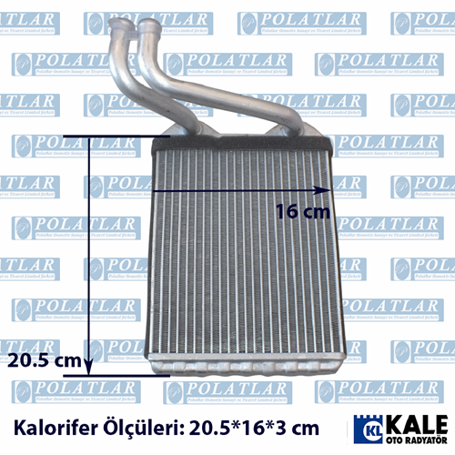 CANTER 659 KALORİFER ISITICI RADYATÖR PETEK (20.5*16*3 CM)