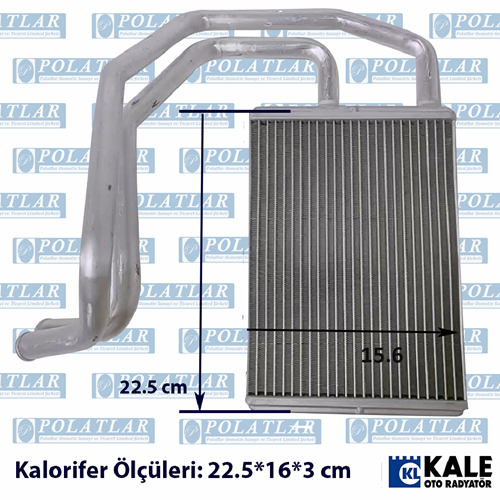 CANTER 839/859 E4 KALORİFER ISITICI PETEK UZUN BORULU (22.5*16*2.5 CM)
